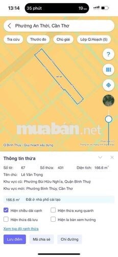 nền thổ cư gần trung tâm cần thơ
