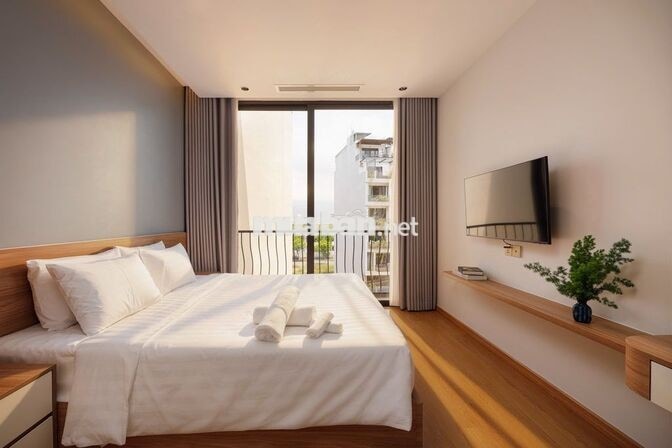 TRỐNG SẴN Căn Hộ 1BR - HỒ BƠI, Giặt Sấy, Xe Điện - Gần Biển Mỹ Khê