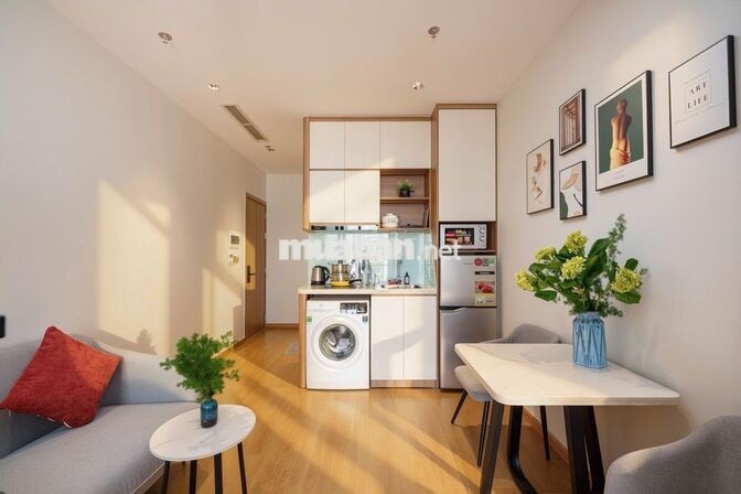 TRỐNG SẴN Căn Hộ 1BR - HỒ BƠI, Giặt Sấy, Xe Điện - Gần Biển Mỹ Khê