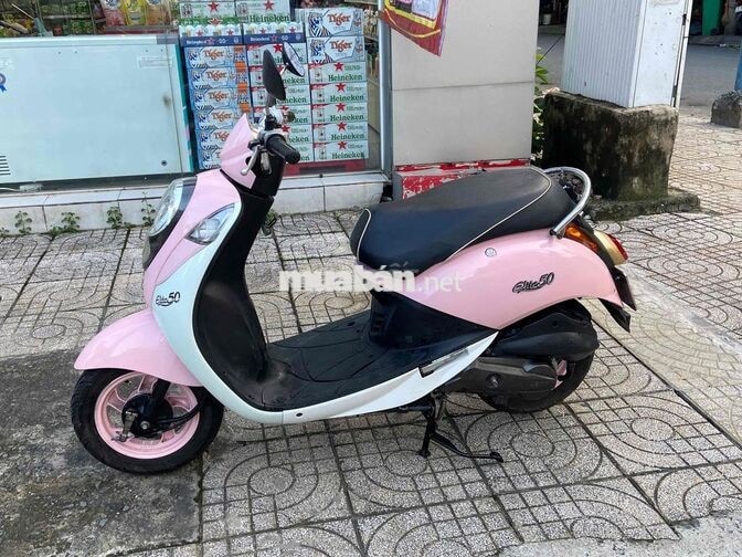 SYM Elite 50cc Trắng hồng
