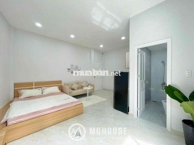 Studio Cửa Sổ Trời Siêu Thoáng, Full NT Có Máy Giặt Riêng, Gần Etown