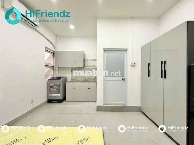 STUDIO CỬA SỔ FULL NỘI THẤT MÁY GIẶT RIÊNG - NGAY LÊ VĂN SỸ