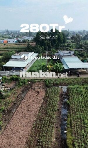 Đất 264m2 có 100m2 thổ cư, giá 280 triệu – Phú Đông, Tân Phú Đông