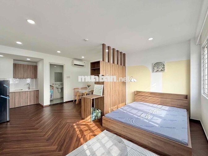 STUDIO 40m2 - FULL NỘI THẤT - TOÀ NHÀ THANG MÁY BẢO VỆ 24/7