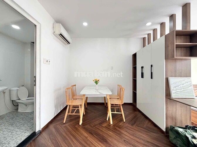 STUDIO 40m2 - FULL NỘI THẤT - TOÀ NHÀ THANG MÁY BẢO VỆ 24/7