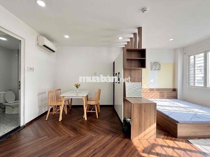 STUDIO 40m2 - FULL NỘI THẤT - TOÀ NHÀ THANG MÁY BẢO VỆ 24/7