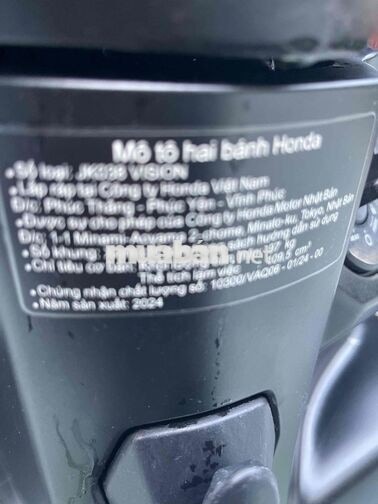 Honda Vision 2024 12000km màu đen đỏ