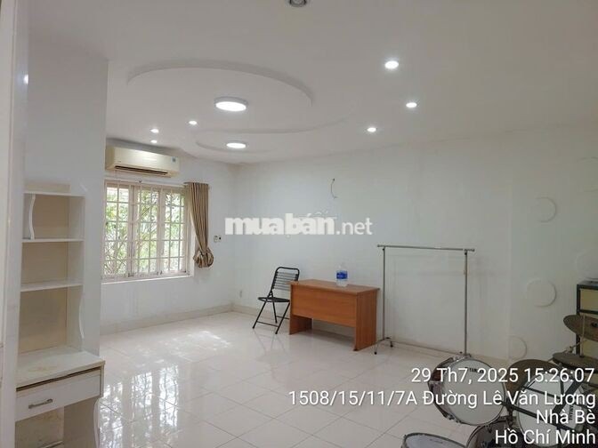 Cho thuê nhà hẻm 1508 Lê Văn Lương 3PN, 2WC, có sẵn WiFi + 3 máy lạnh