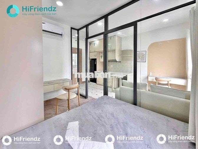 CHO THUÊ CĂN 1PN TÁCH BẾP FULL NT CÓ BANCOL MỚI XÂY GẦN ETOWN CỘNG HOÀ