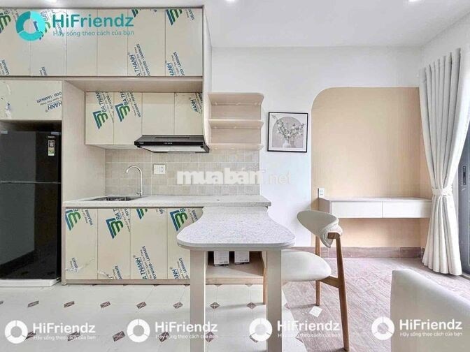 CHO THUÊ CĂN 1PN TÁCH BẾP FULL NT CÓ BANCOL MỚI XÂY GẦN ETOWN CỘNG HOÀ