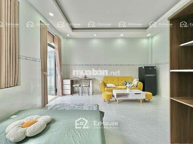 CĂN HỘ STUDIO TÁCH BẾP BAN CÔNG FULL NT CÓ MÁY GIẶT RIÊNG, GIÁP TBÌNH