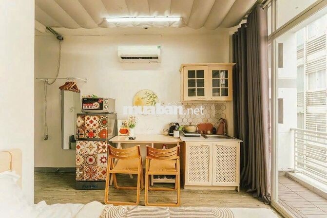Studio full nội thất, ban công. CAM KẾT HÌNH THẬT, GIÁ THẬT
