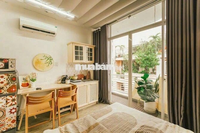 Studio full nội thất, ban công. CAM KẾT HÌNH THẬT, GIÁ THẬT