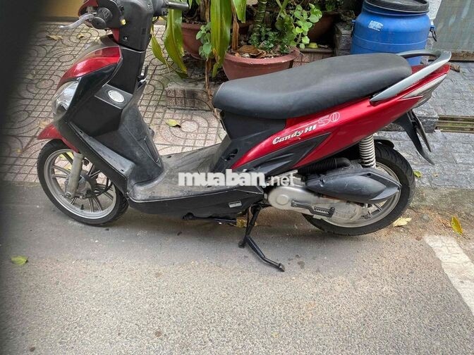 Xe tay ga Kymco Candy Hi 50 đỏ đen giấy tờ đây đủ