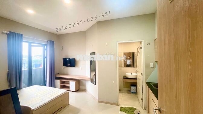 Studio, Balcon, full nội thất, thang máy. CAM KẾT HÌNH THẬT, GIÁ THẬT