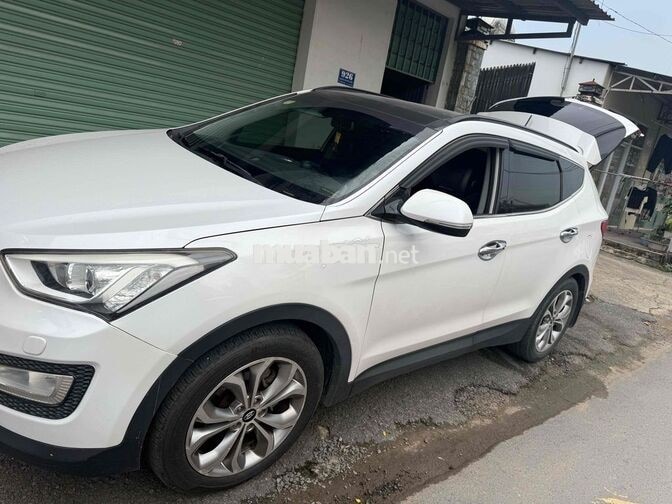 Hyundai Santafe 2015 Xăng Trắng
