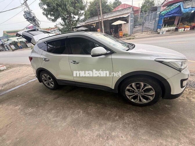 Hyundai Santafe 2015 Xăng Trắng