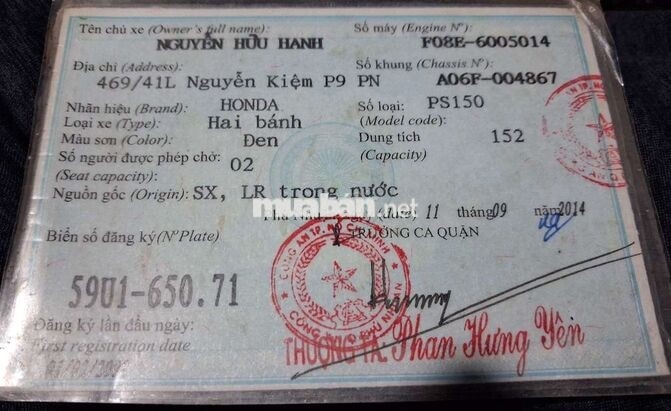 Honda PS 150 2008 màu Đen