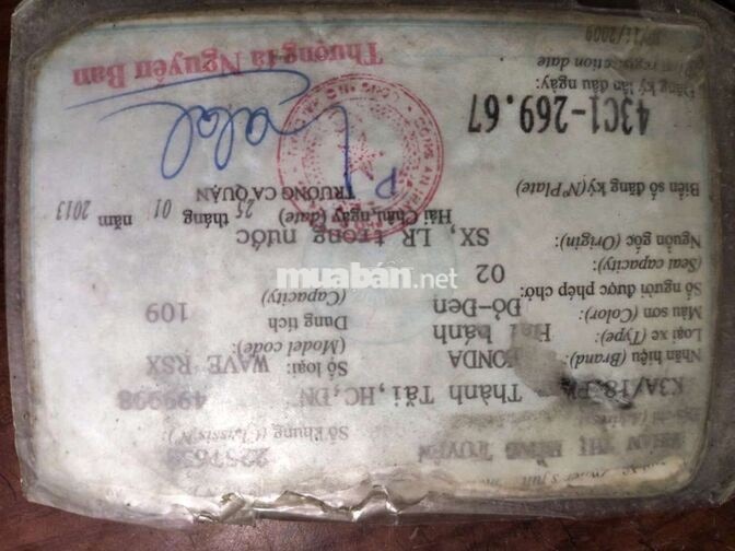 Honda Wave RSX 2009 110cc Đỏ đen