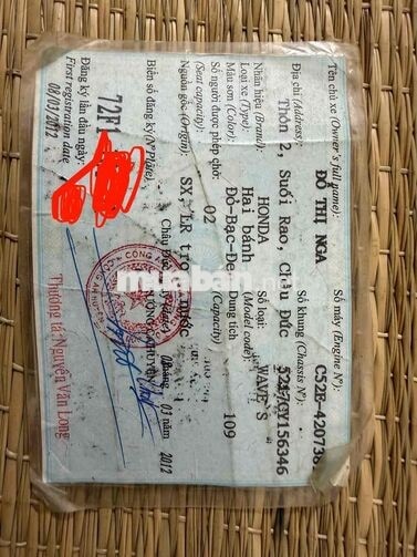 Honda Wave S 2012 109cc đỏ-bạc-đen