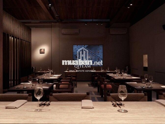 Nhà hàng - cafe 27 Trần Qúy Khoách, Q1. Dt: 8,5x24m, Kc: trệt 1 lầu