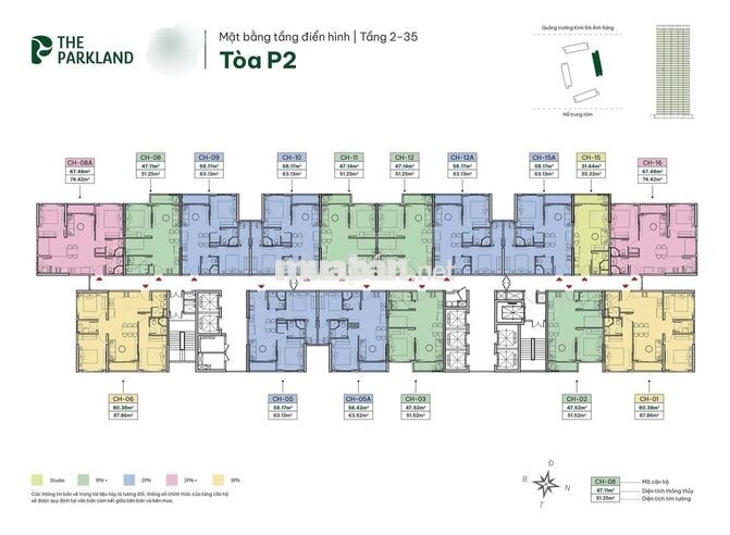 CĂN HỘ 1PN+ THE PARKLAND P2.2903 (MIK GROUP)  ,GIÁ CHỈ TỪ 2,884 TỶ,