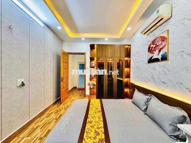 Nhà Mới Tinh 745 Quang Trung 3PN Full Nội Thất 17tr