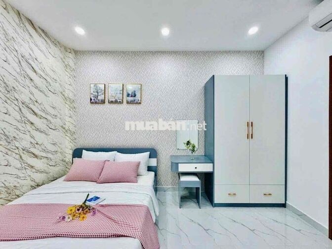 Nhà Đường 8m Phan Huy Ích 3PN Có Nội Thất 16tr