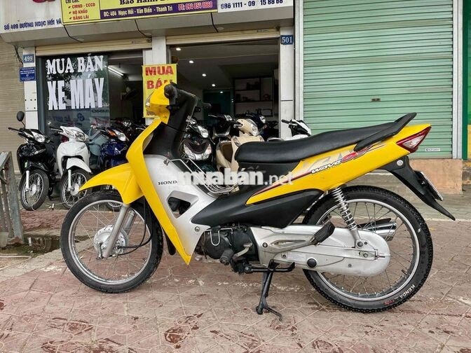 Honda Wave Alpha màu vàng