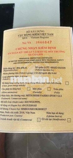 Mitsubishi Pajero Sport 2018 Nâu 7 chỗ, bao check