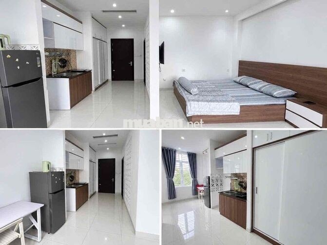CHO THUÊ CĂN HỘ MỚI XÂY 35m2  CÓ BAN CÔNG  - FULL NỘI THẤT ĐẸP - PHÍA