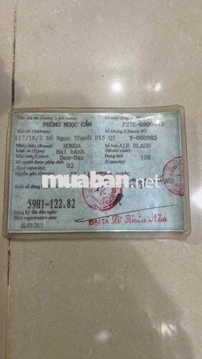 Honda Air Blade 2012 màu đen