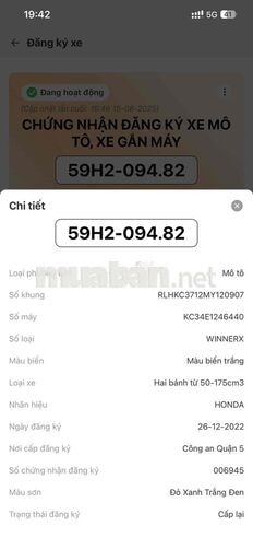 Honda Winner X V2 31.000 km Đen đỏ