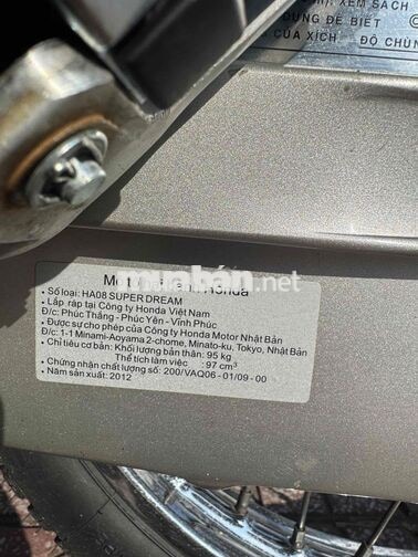 HONDA SUPER DREAM 2012 MÀU NHO