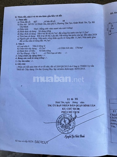 Nhà mới đẹp vào ở ngay - HXH 267 Lê Đình Cẩn, kế chợ.