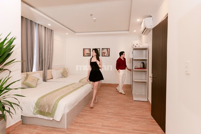 Nhà 5 tầng + hầm, gần biển,  hồ bơi 2 mặt tiền siêu đẹp khách sạn pccc