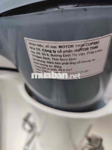 Xe máy Motor Thái Cup 50cc 2022 Xám trắng