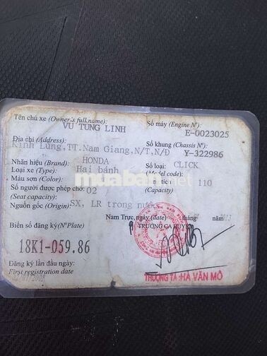Honda Click 110 Đen