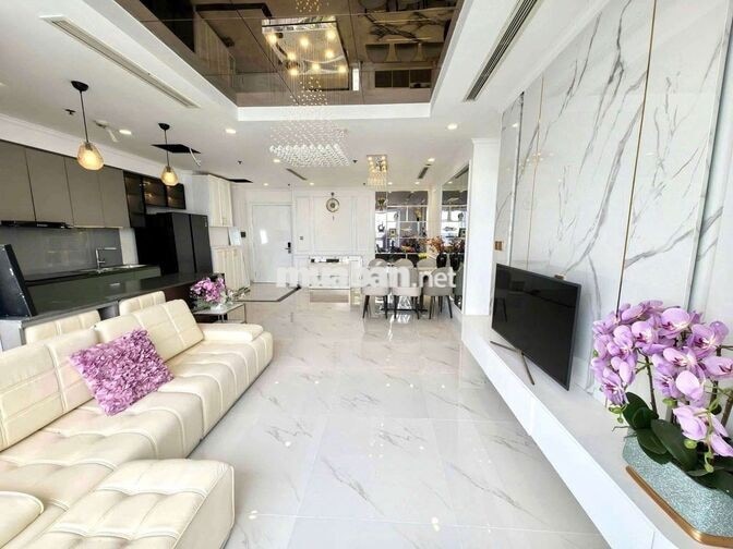 Cho thuê căn góc L4-02, 108.7m2, 3PN, 2WC, Landmark 4, full nội thất 