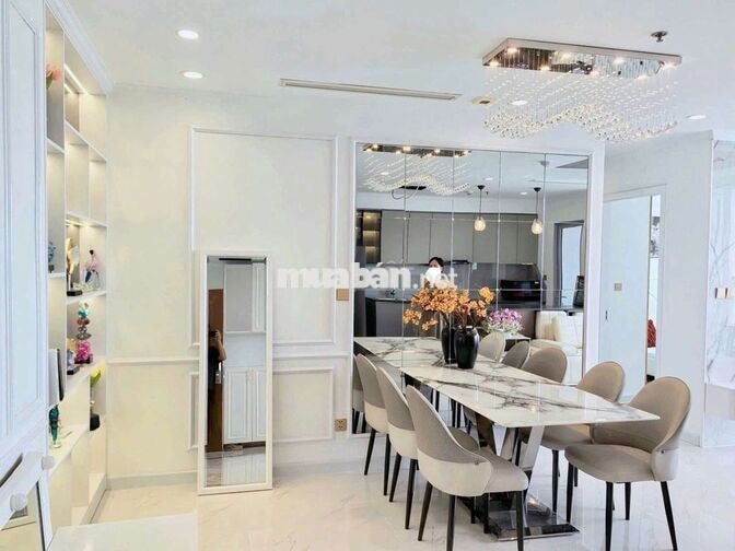 Cho thuê căn góc L4-02, 108.7m2, 3PN, 2WC, Landmark 4, full nội thất 