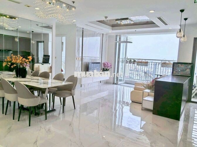 Cho thuê căn góc L4-02, 108.7m2, 3PN, 2WC, Landmark 4, full nội thất 