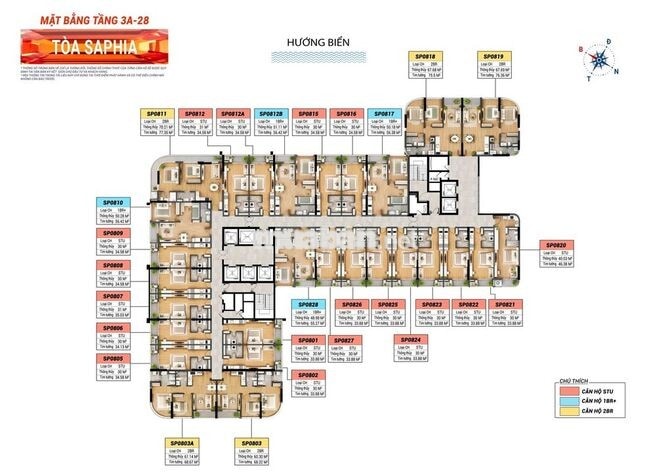 MỞ BÁN CĂN HỘ MẶT BIỂN SUN SAPHIA RESIDENCE - GIÁ ĐẦU TƯ SIÊU TỐT