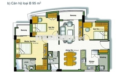 Bán căn hộ chung cư The Mansion H.Bình Chánh giá 2.2 tỷ/căn 83m2, 2pn