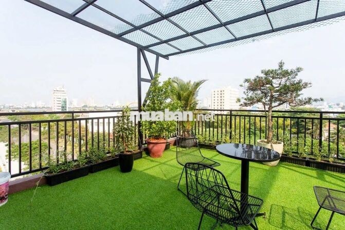 Cho thuê căn hộ tầng thượng view Cầu Rồng gần Monarchy - 12tr/th
