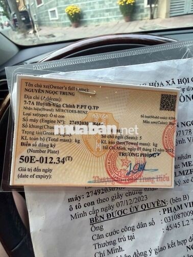 MERCEDES-BENZ E200 2017 60000 KM BẠC