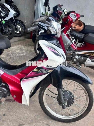 SYM Elegant 50 2017 Trắng đen đỏ