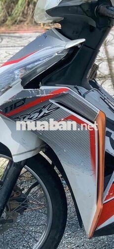 Honda Wave RSX màu Trắng đen cam