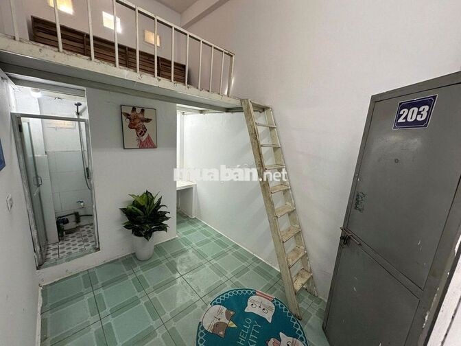 Phòng trọ đơn có gác xép vskk, đủ điều hòa, nóng lạnh