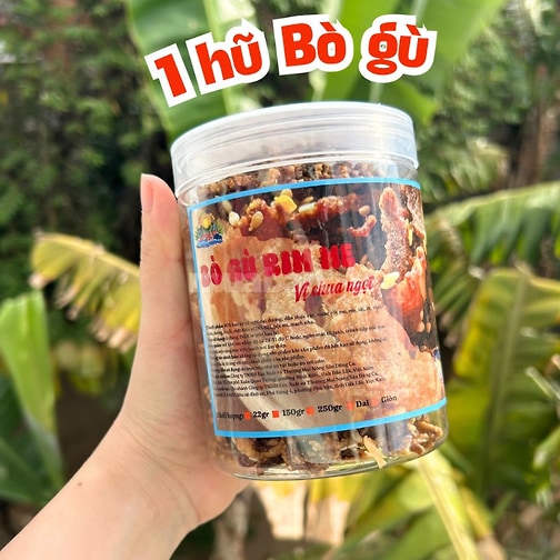 SNACK LÒNG BÒ GÙ CÙNG VỚI NÔNG SẢN DŨNG CA