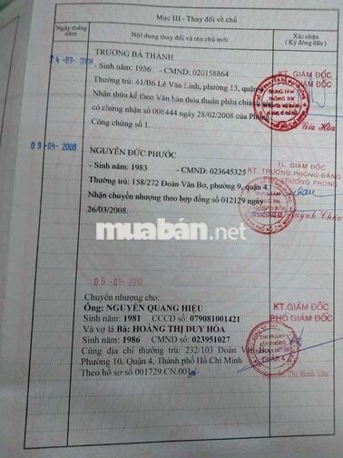 từng trệt chung cư mặt hướng về chợ xóm chiếu